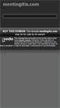 Mobile Screenshot of meetingitis.com