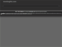 Tablet Screenshot of meetingitis.com